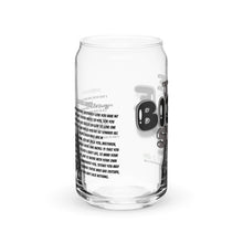 Load image into Gallery viewer, HG - “THE BIBLE SAYS” Can-shaped glass Blk/Wht/Gry
