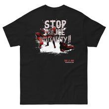 Load image into Gallery viewer, FF - “STOP POLICE BRUTALITY” EMBROIDERED Unisex T-Shirt &amp; Hoodie
